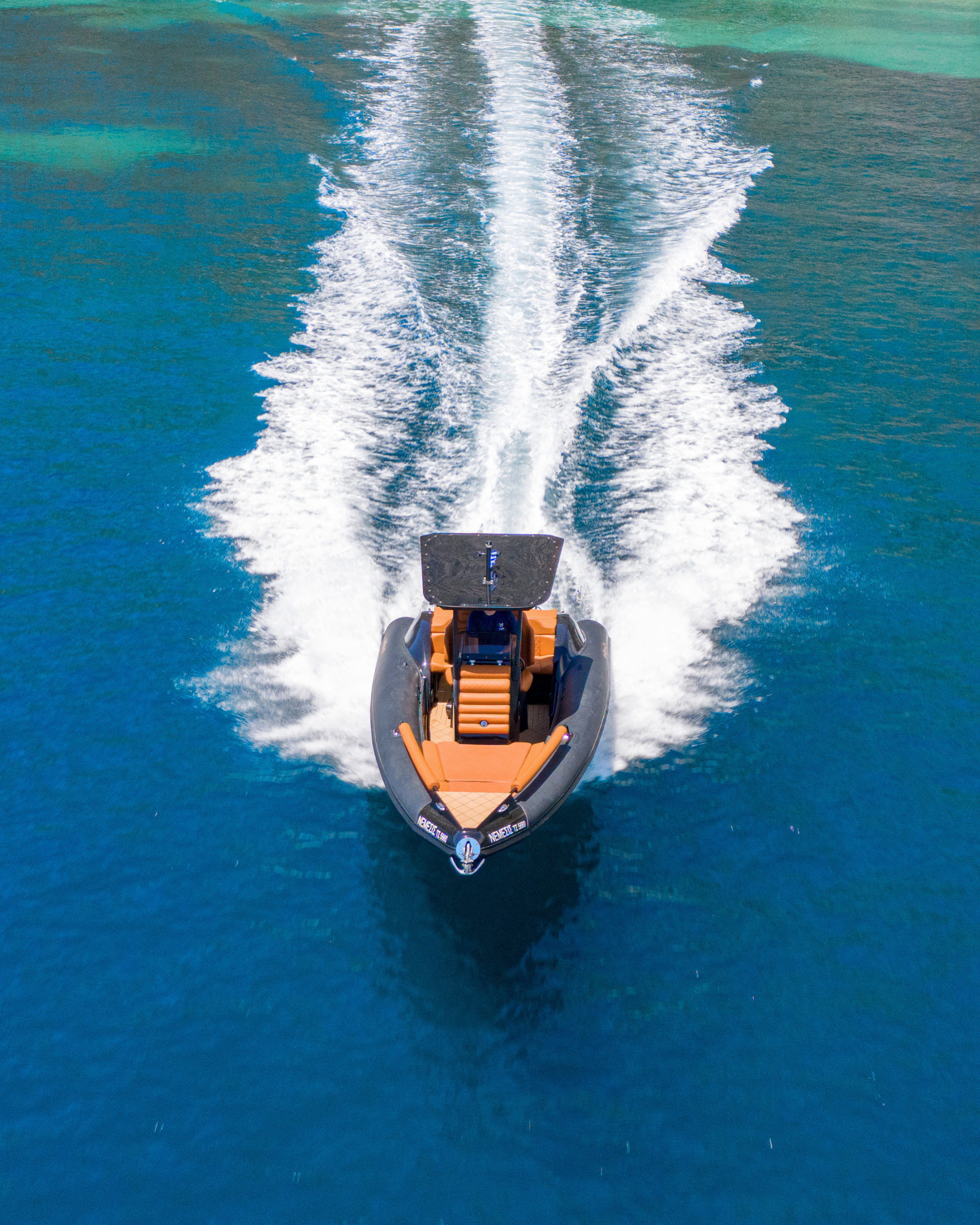 Brand new 2026 Nemesis RIB yacht cruising in Ionian Sea Corfu